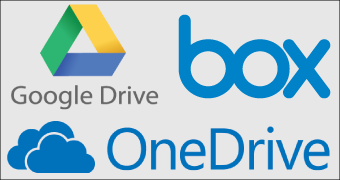 Secure Cloud Storage Solutions for Business - Google Drive, Microsoft OneDrive and Box.